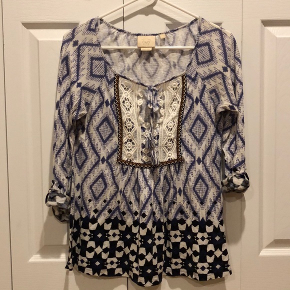 Anthropologie Vanessa Virginia boho top - Picture 2 of 8